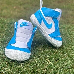 New Nike Air Jordan Retro 1 Powder Blue Crib Bootie Size 3C * AT3745 117